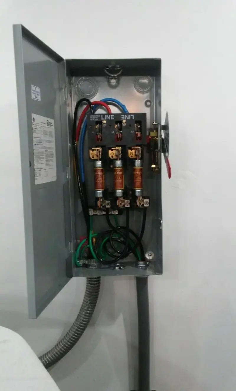 Three-phase disconnect switch installed for Electrical Wiring & Rewiring in Plainwell